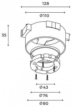 Встраиваемый светильник Hesby Lighting Alesund HSBL_0203