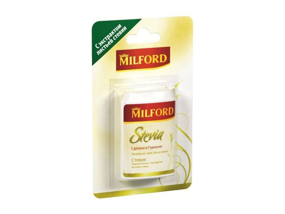 Сахарозаменитель Milford Стевия, 100 таблеток
