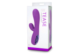 Фиолетовый вибромассажер Tease 6x Rabbit Style со стимуляцией клитора - 17,8 см. (Цвет: фиолетовый)