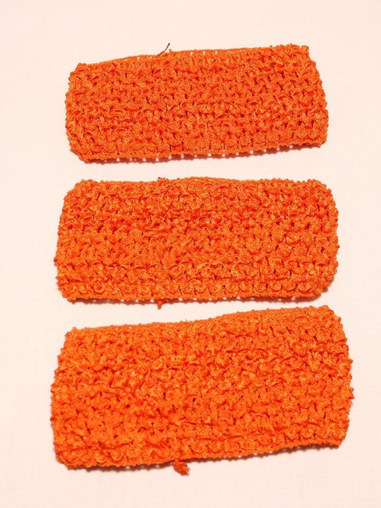 `Повязка ажурная, 70 мм, цвет №16 ярко-оранжевый
