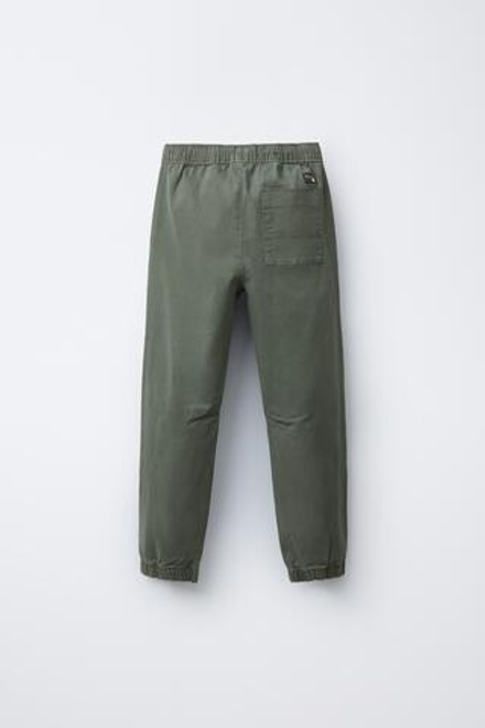 ZARA БРЮКИ-ДЖОГГЕРЫ, ЗЕЛЕНОВАТЫЙ