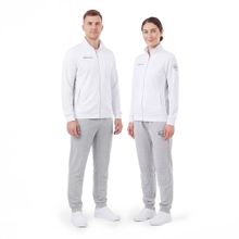 Костюм спортивный MIKASA MT537/530-022-4XL, р.4XL, 70% хлопок, 30% полиэстер, бело-серый