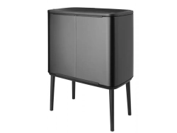 Brabantia Контейнер для мусора Bo Touch 11+23 л темно-серый