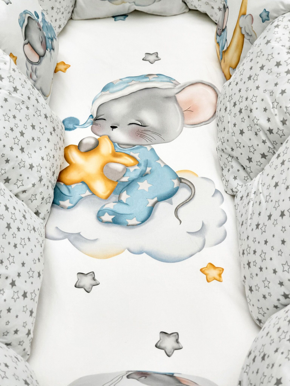 Детское постельное белье BUBO BABY "MILKY DREAMS" для новорожденных 17 предметов