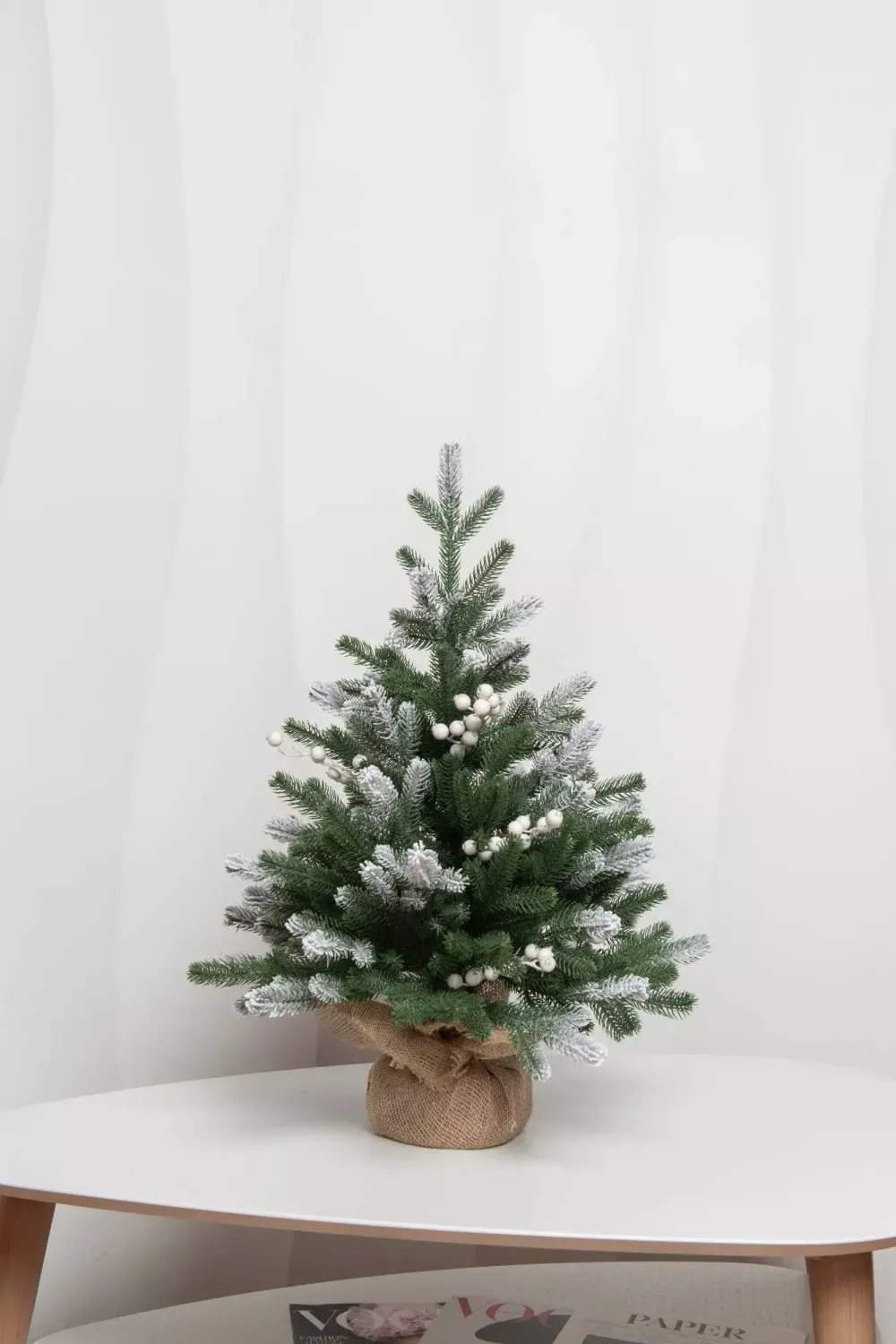 Настольная елка искусственная "Амелия" (литая хвоя) высота 60 см / 90 см