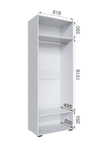 Шкаф без зеркала Бруклин 85Ш