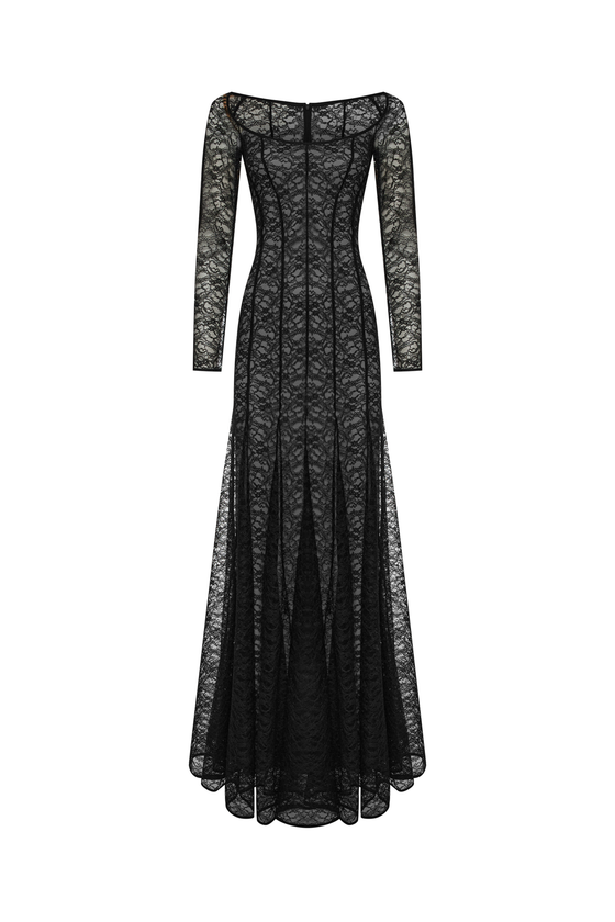 Платье макси из кружева