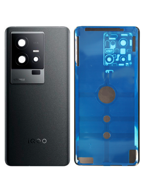 Задняя крышка для IQOO 11S черная (Black) со стеклом камеры