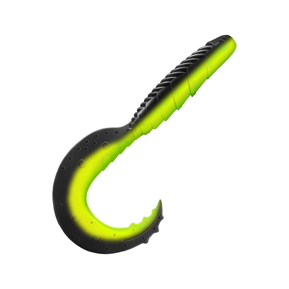 Приманка ZUB-HIBINA 180мм(7,1")-2шт, (цвет 033) черный верх-желтый низ