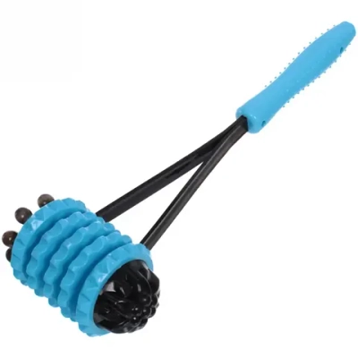 Массажер для тела «Молоток» 5 колес, 38*13 см (синий)