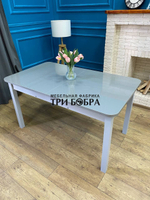 Большой кухонный стол "Макси", металлик