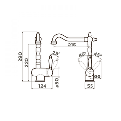 Кухонный смеситель Omoikiri Kyoto-SI
