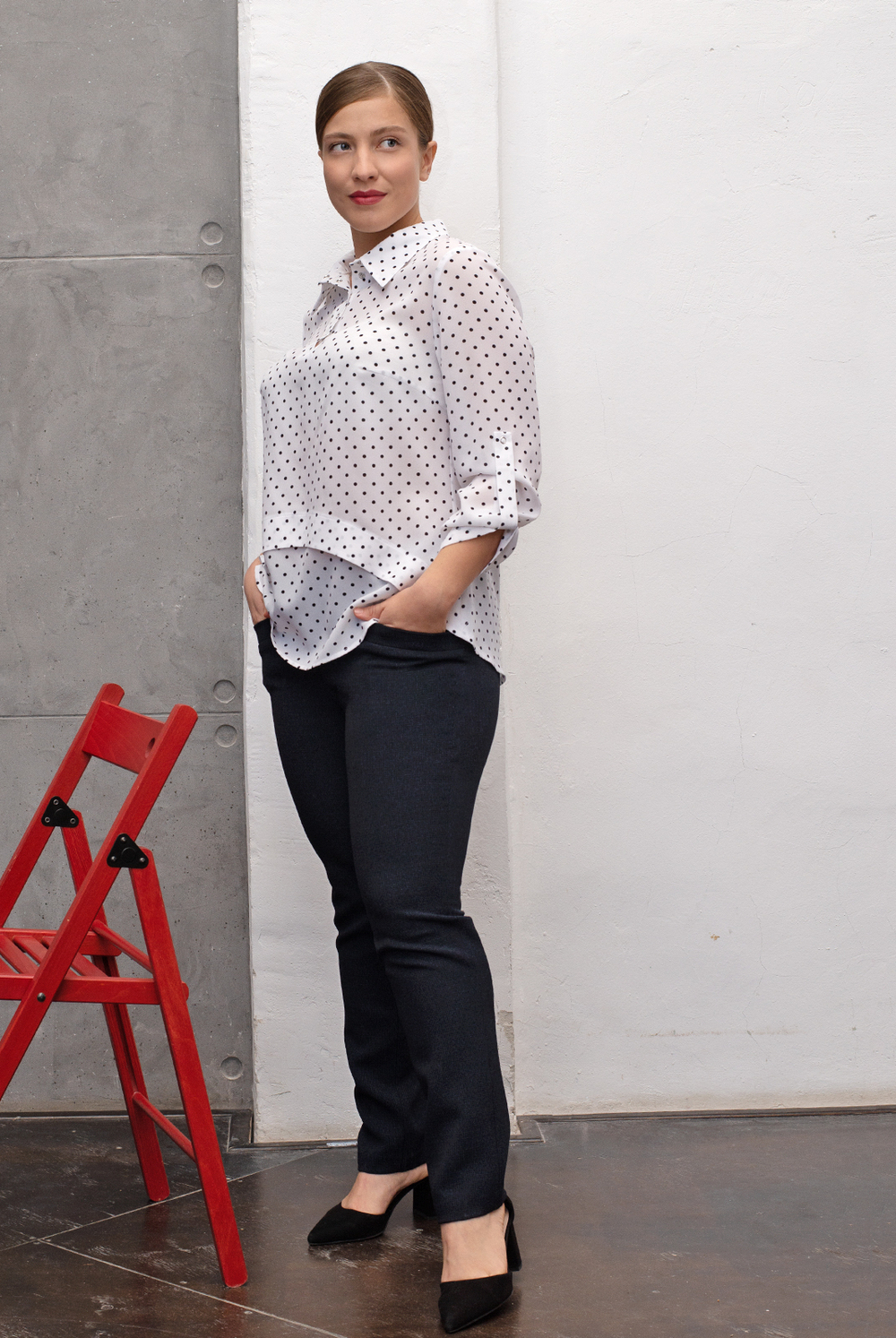 Брюки женские 1547опв, синий #341Син021547опв