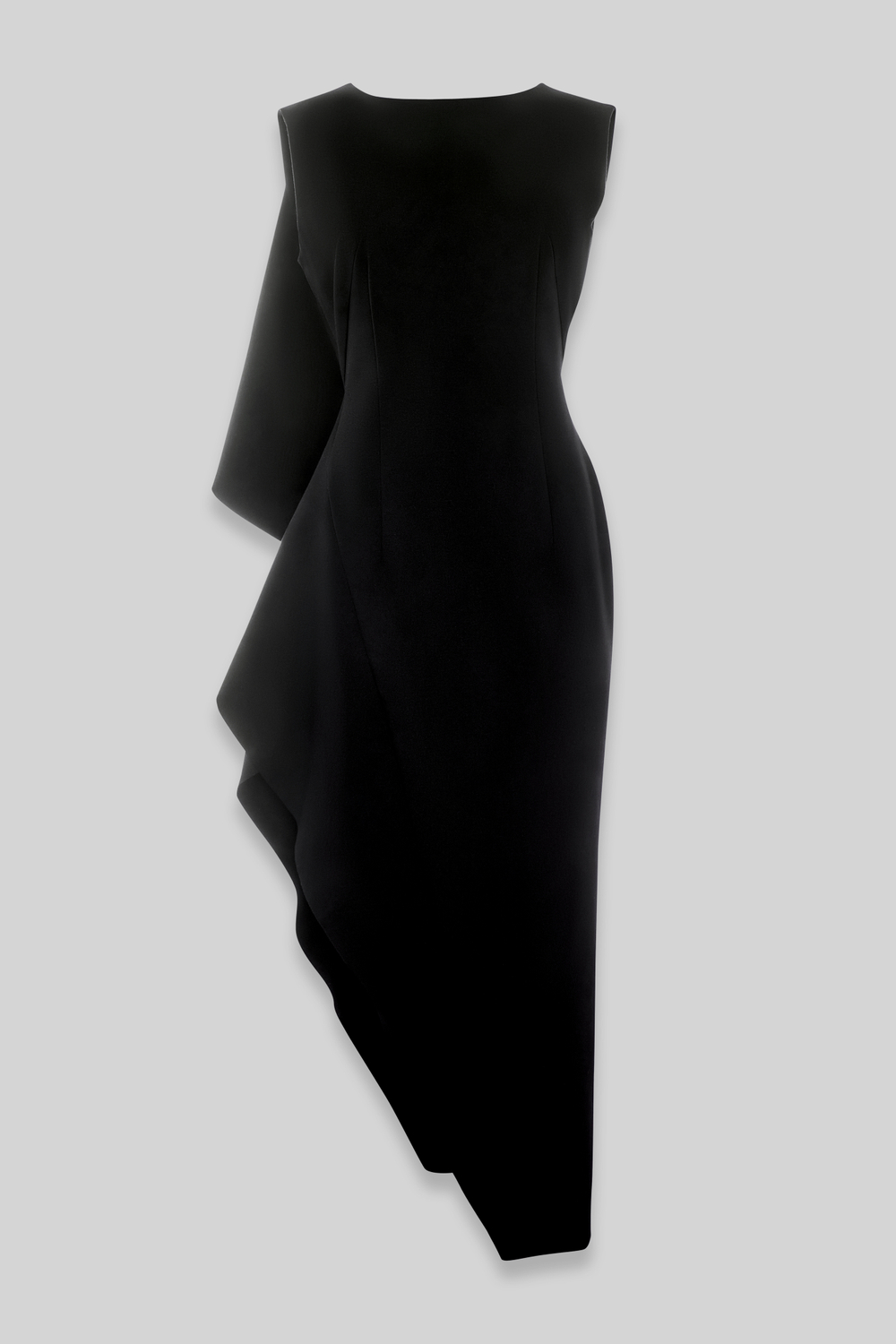 Платье c воланом из джерси