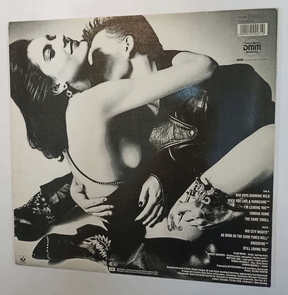 Винтажная виниловая пластинка Scorpions Love At First Sting (Germany 1984)