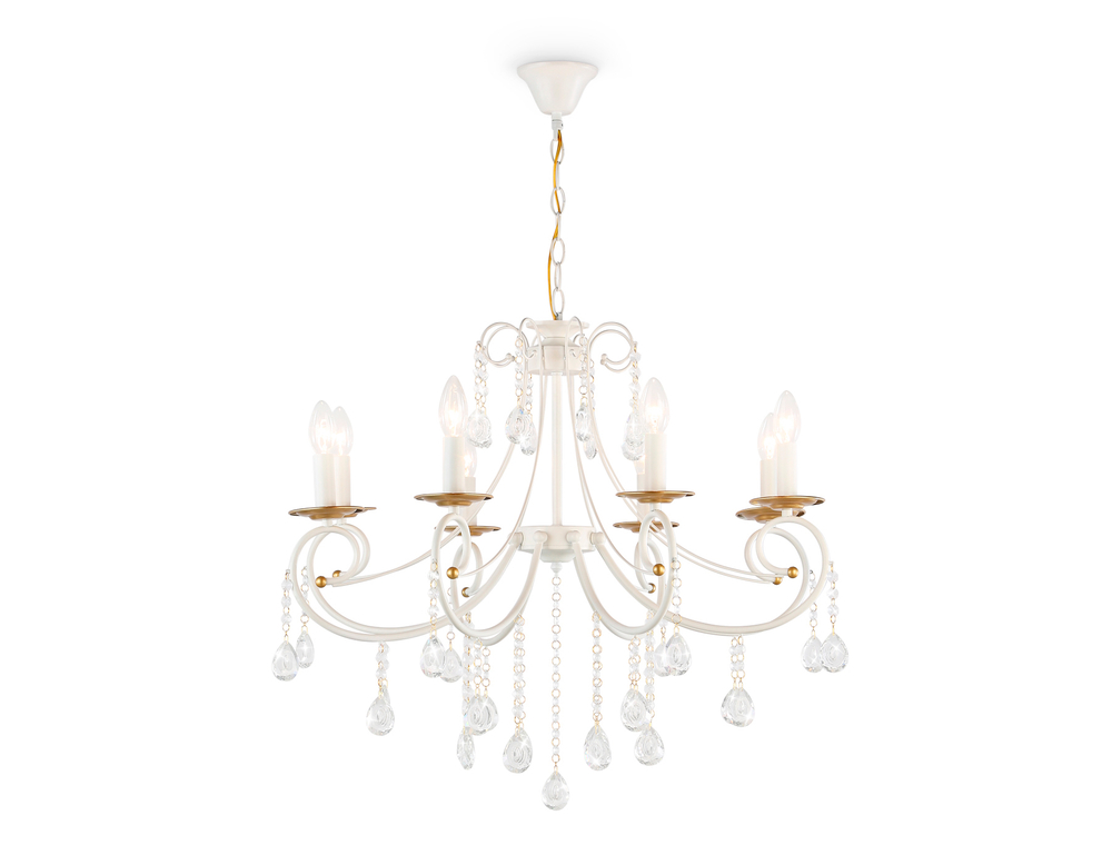 TR4917/8 WH/GD белый/золото E14/8 max 40W D740*930