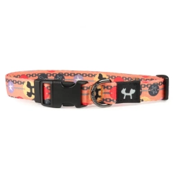 United pets complete me forever ошейник для собак, s 26-40/1,6 см, оранжевый с рисунком