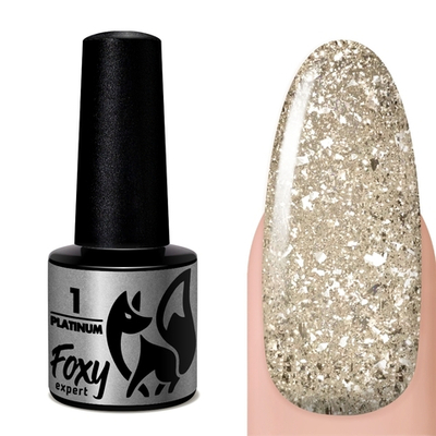 Foxy Гель-лак дизайн (Gel polish PLATINUM) #01, 5 ml