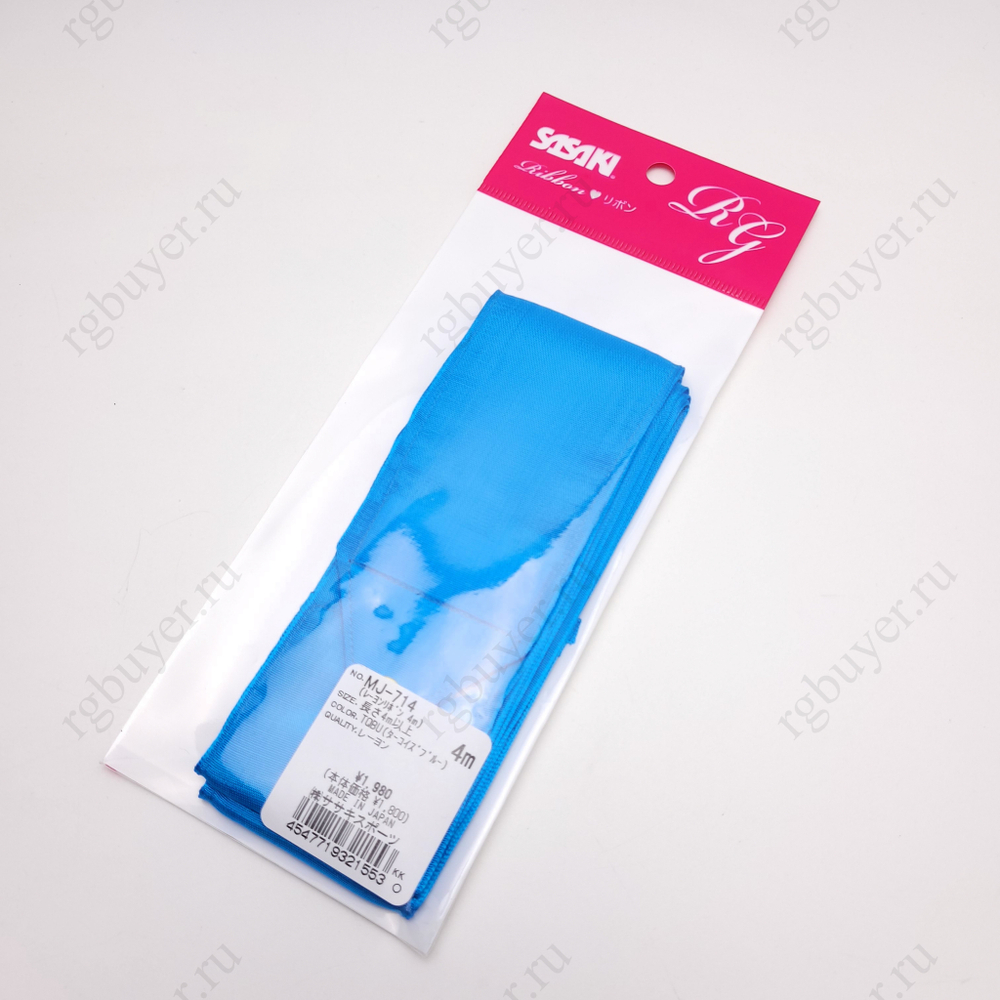 Лента Sasaki 4 м Синяя ТQBU (Turquoise Blue)