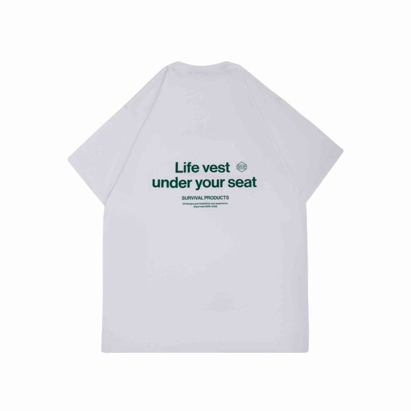 Футболка Life vest under your seat Белая - фото 2