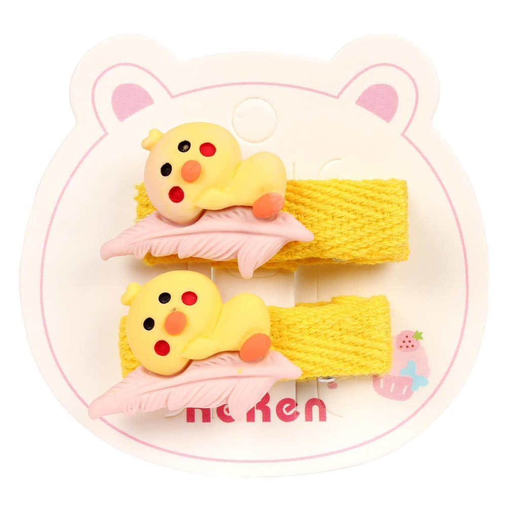 Зажимы для волос детские 2 шт "Розовое облако" 658-181 (JINRE TRAVEL)