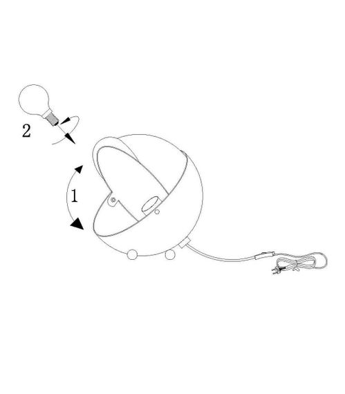 Настольная лампа Lucide Blub 06512/01/30