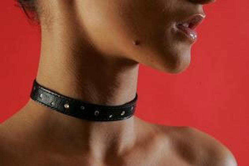 Ошейник декорированный стразами