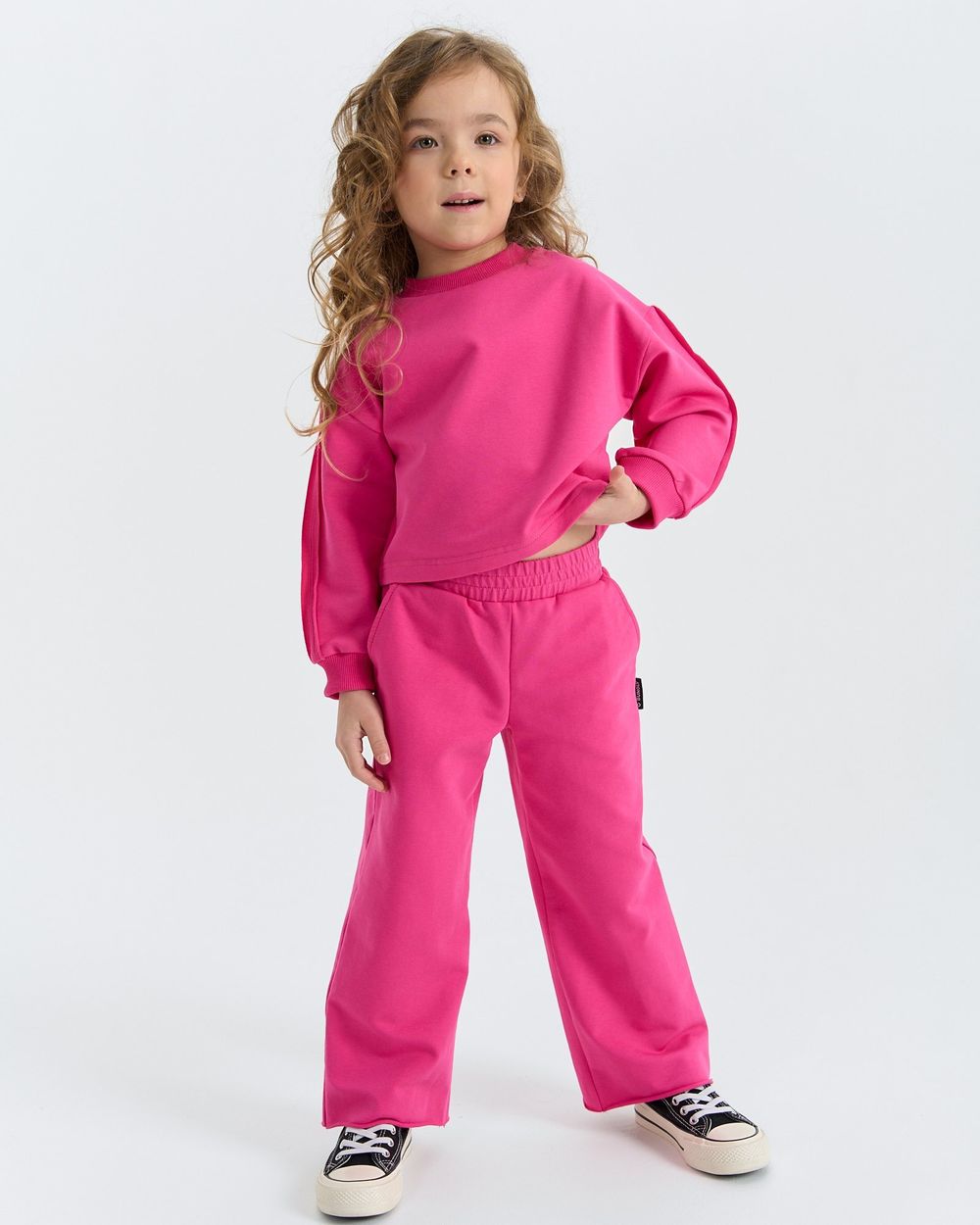 Брюки палаццо облегченные "Бабл-гам"