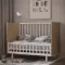 Детская кроватка  на маятнике Incanto Cambridge Белый/дуб