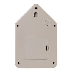 Часы настенные с маятником QQ-UP, серо-бежевые