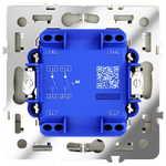 Выключатель встраиваемый VOLTUM S70 двухклавишный с подсветкой 10А, (шелк)