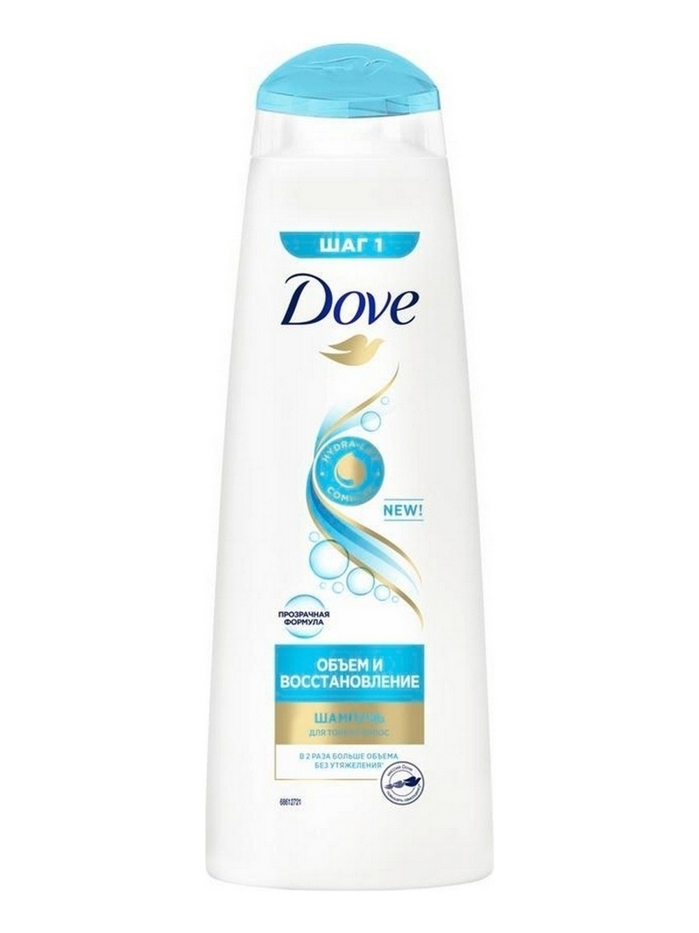 DOVE Шампунь для волос Объем и восстановление, 380 мл (17448)