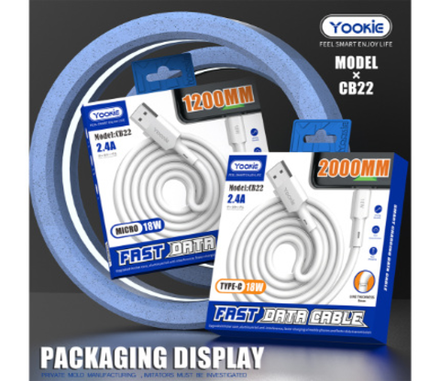 Кабель Yookie CB22-2M USB - Type C