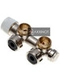 Multiblock T угловой для 2-трубных систем 1/2" НР х 3/4" НР