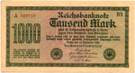Банкнота Германия, Веймарская республика 1000 марок 1922 год