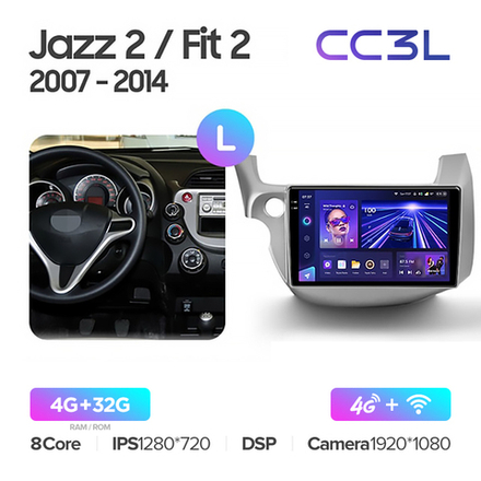 Teyes CC3L 10,2"для Honda Fit, Jazz 2007-2014