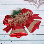 Украшение новогоднее «Колокольчики волшебные» 35*27 см, Красный