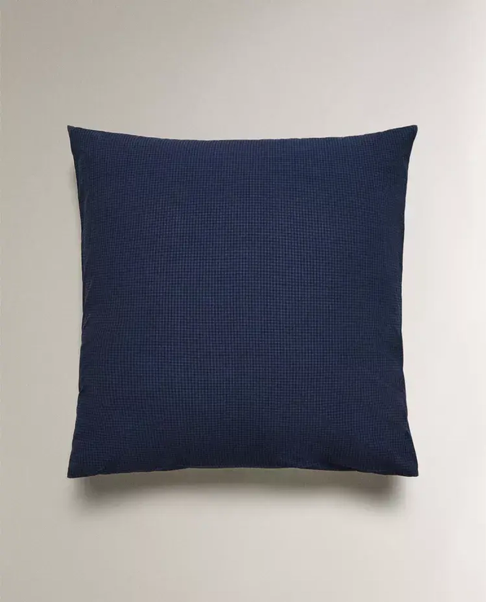 ZARA HOME НАВОЛОЧКА ИЗ ХЛОПКА С ТКАНЫМ УЗОРОМ, СИНИЙ