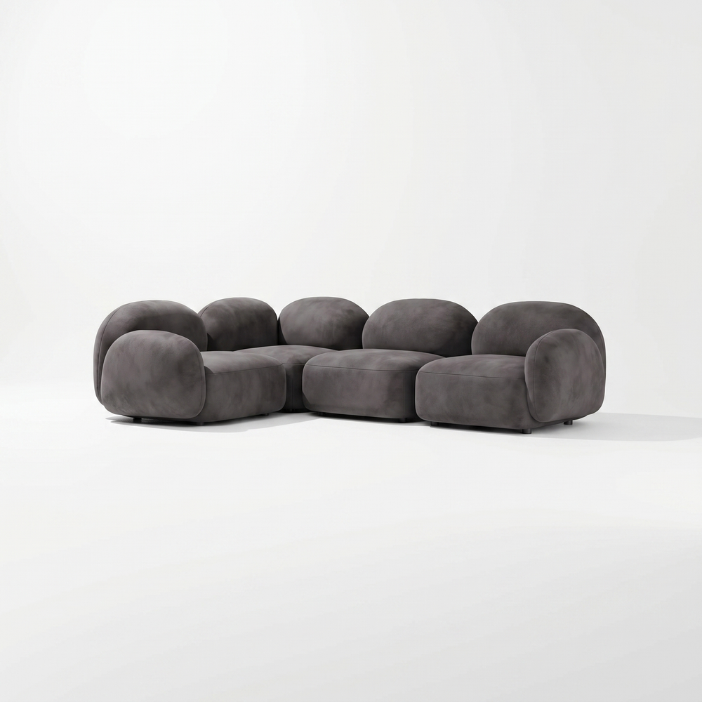 Дизайнерский модульный диван BLOB grey