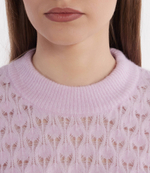 Хлопковый свитер saanour Sams\u00f8e Sams\u00f8e - лавандовый(F24100071)