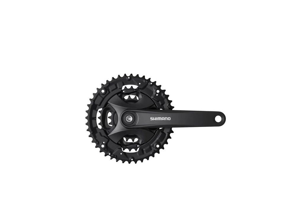 Система Shimano Altus, FC-MT101, 40/30/22T, 3x9 скоростей, 170мм, квадрат, черная, без упаковки