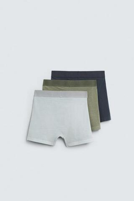 ZARA НАБОР ИЗ ТРЕХ ТРУСОВ-БОКСЕРОВ SOFT, РАЗНОЦВЕТНЫЙ