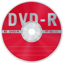 Компакт Диск DATA-стандарт DVD-R 16x упаковка пластик Slim