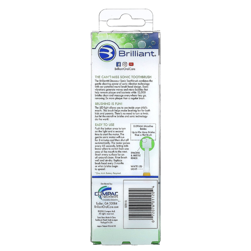 Baby Buddy, Brilliant, Sonic, для детей старше 5 лет, динозавр, 1 шт.