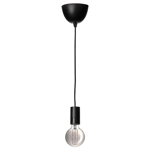 Подвесной светильник IKEA SUNNEBY / MOLNART (САННЕБЮ / МОЛЬНАРТ), Черный, 16 см