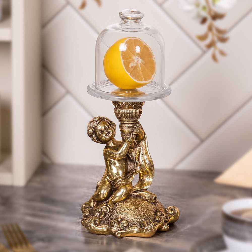 Лимонница Эдем Бронза с чашей из стекла