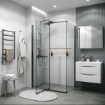 Душевой уголок Grossman Pragma 120.K33.03.1080.42.00 100x80 стекло прозрачное/профиль графит сатин