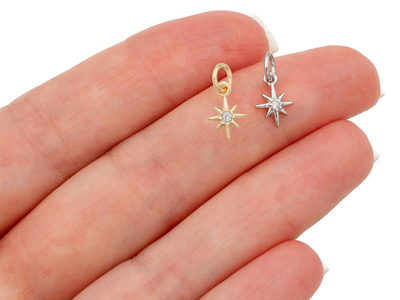 пд38р Подвеска "Метеор" 10мм, родий