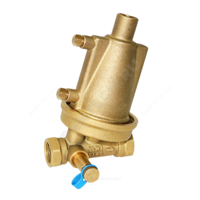 Клапан балансировочный автомат латунь STAP.BY-1 Ду 15 G1/2" Ру16 Тмакс=120 оС ВР 10-60 кПа Kvs=1.4м3/ч с измерительными ниппелями Цветлит ZW20071