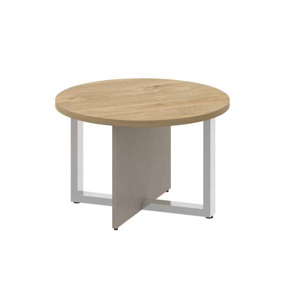 Shift Стол журнальный, круглый SK.SG-KR-70 Тиквуд Светлый/Капучино 700*700*450